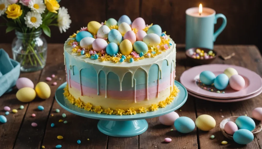 decoration gateau paques