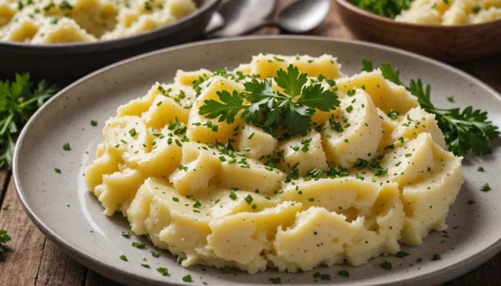 écrasé de pommes de terre au four
