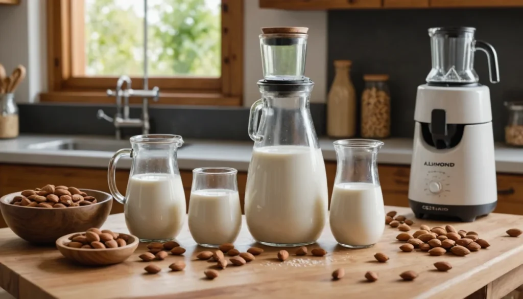 recette lait amande