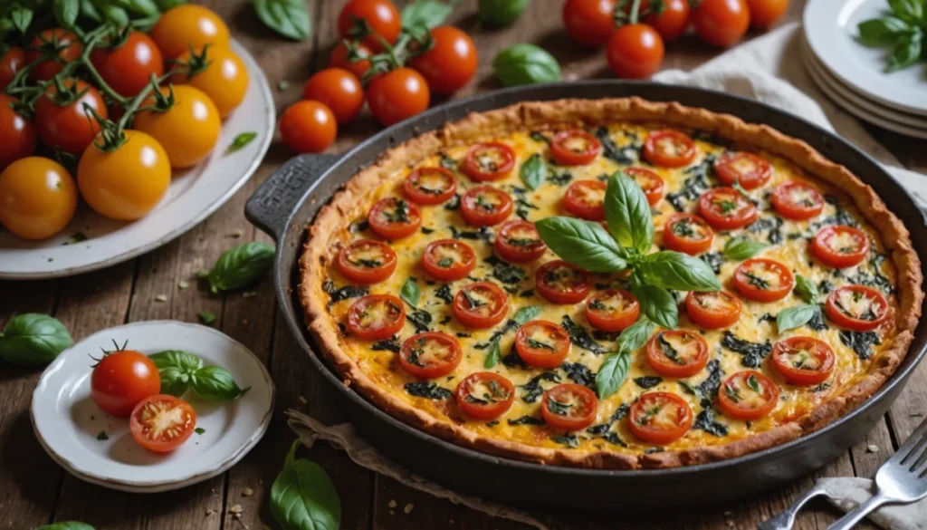 clafoutis tomates cerises moutarde
