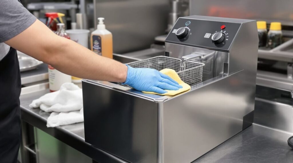 comment nettoyer une friteuse professionnelle