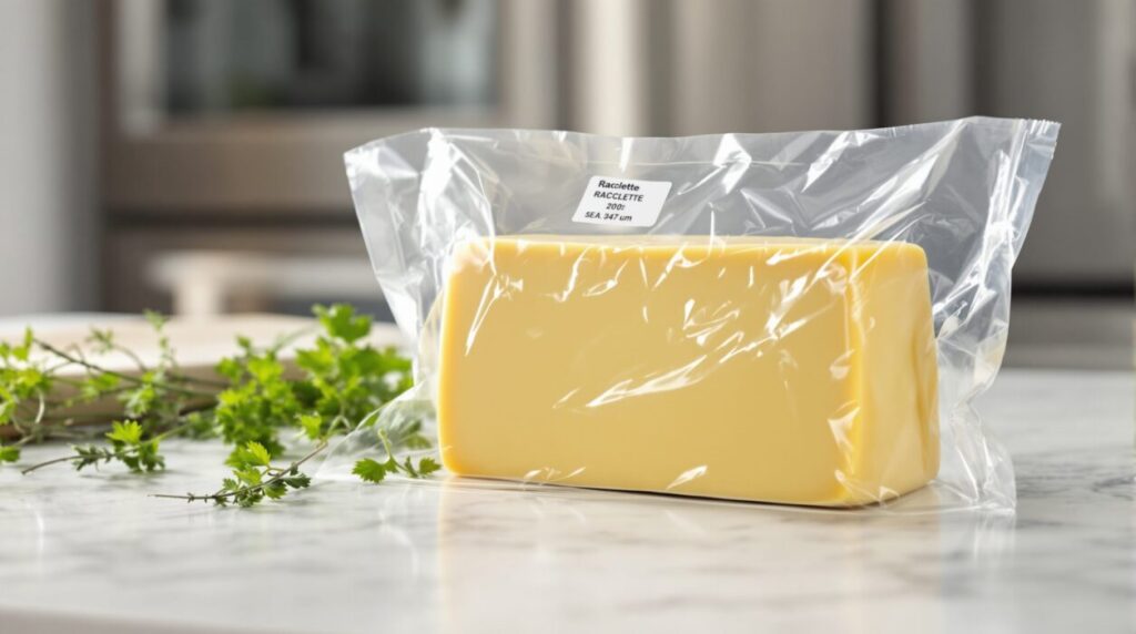 peut on congeler du fromage à raclette dans son emballage
