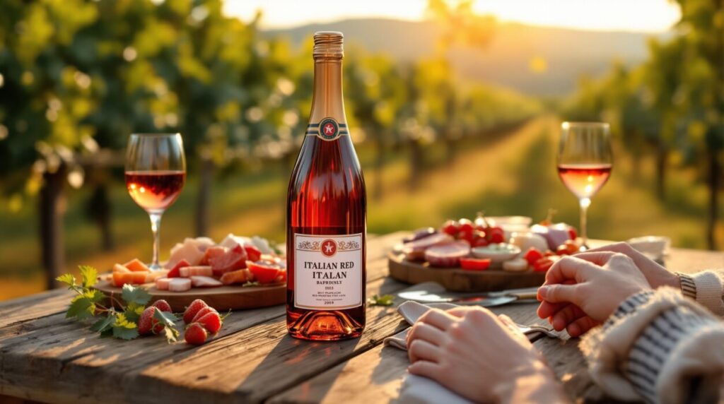 vin pétillant italien rouge