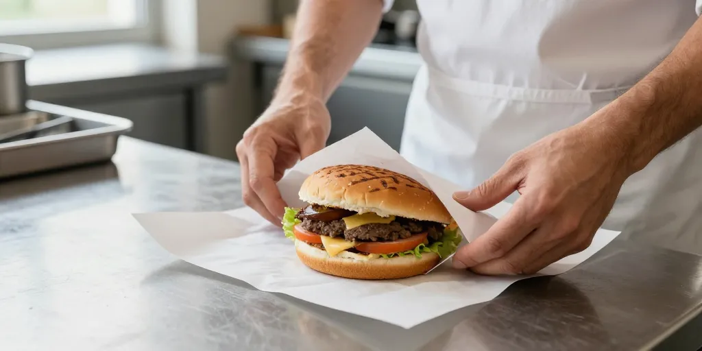 comment emballer un burger